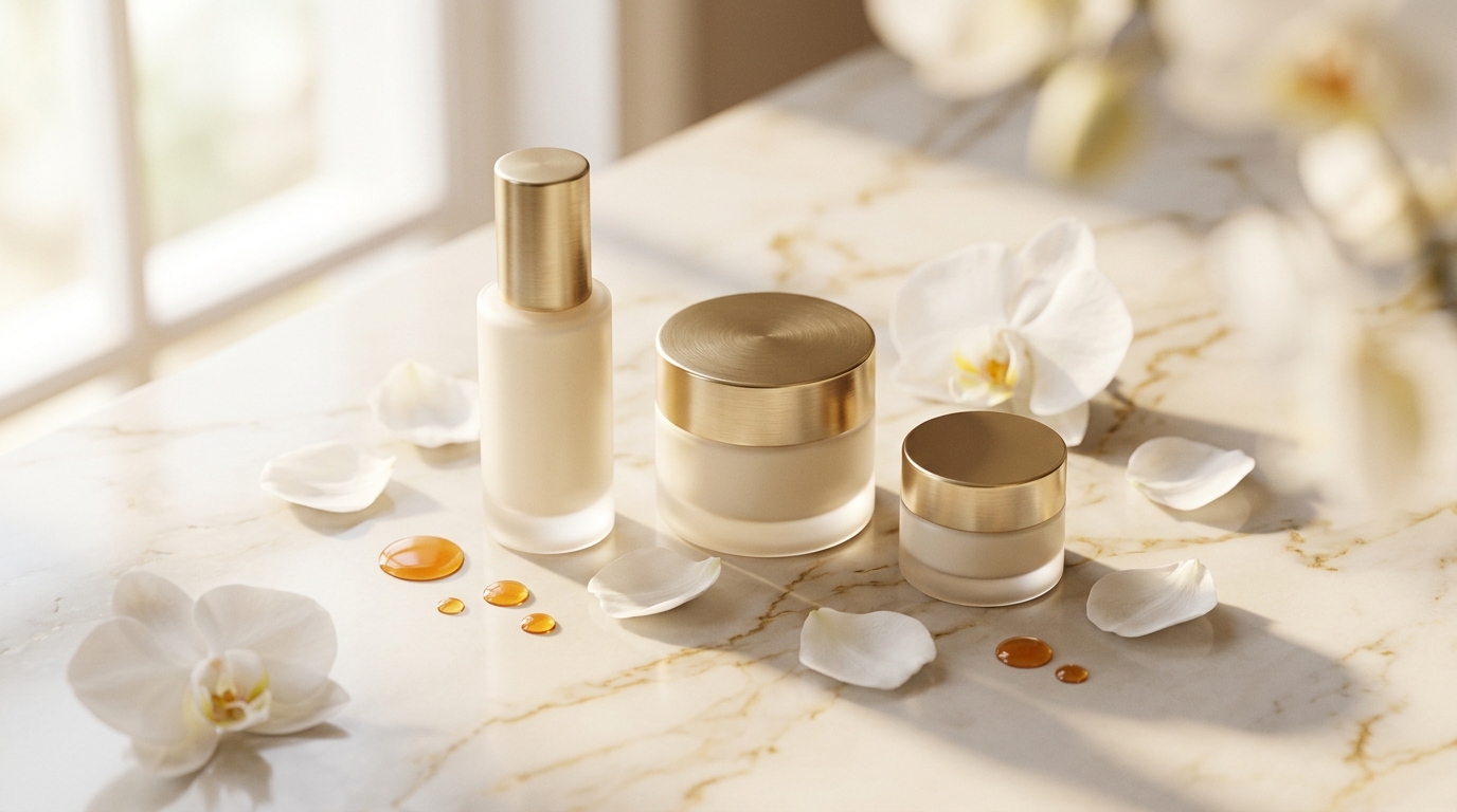 FINETOUCH Luxury Skincare Collection on marble